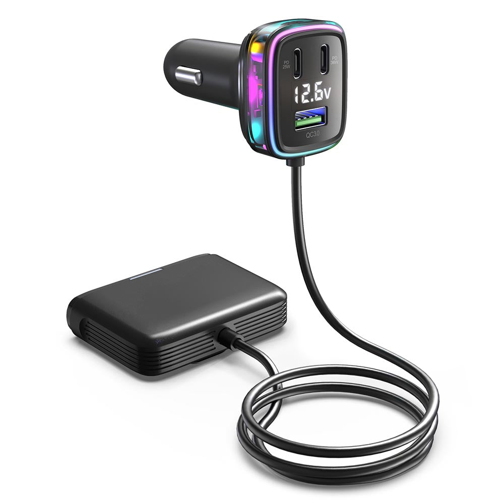 GC05 Cable Cigarette Lighter Splitter Car Charger Adapter with Multiple Type-C USB Outputs GC05 Cable Cigarette Lighter Splitter Car Charger Adapter with Multiple Type-C USB Outputs